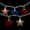 20ct. Patriotic Americana Star LED String Lights